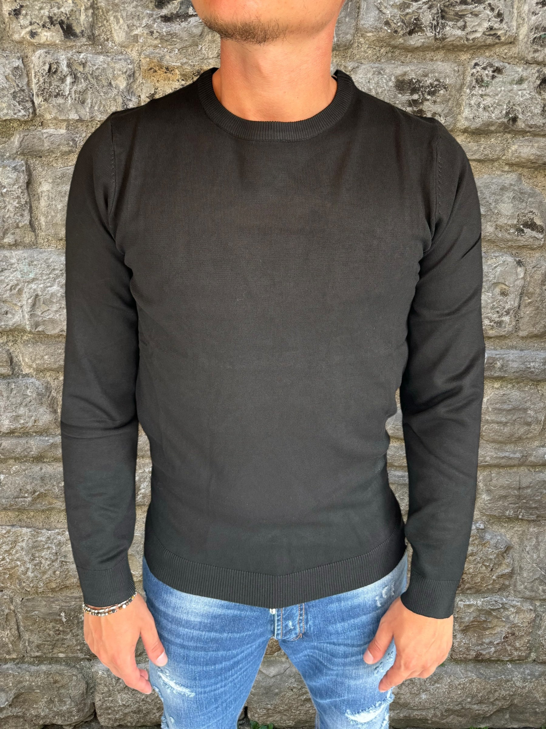 MAGLIONE VISCOSA TELAMIRA RTM02 NERO