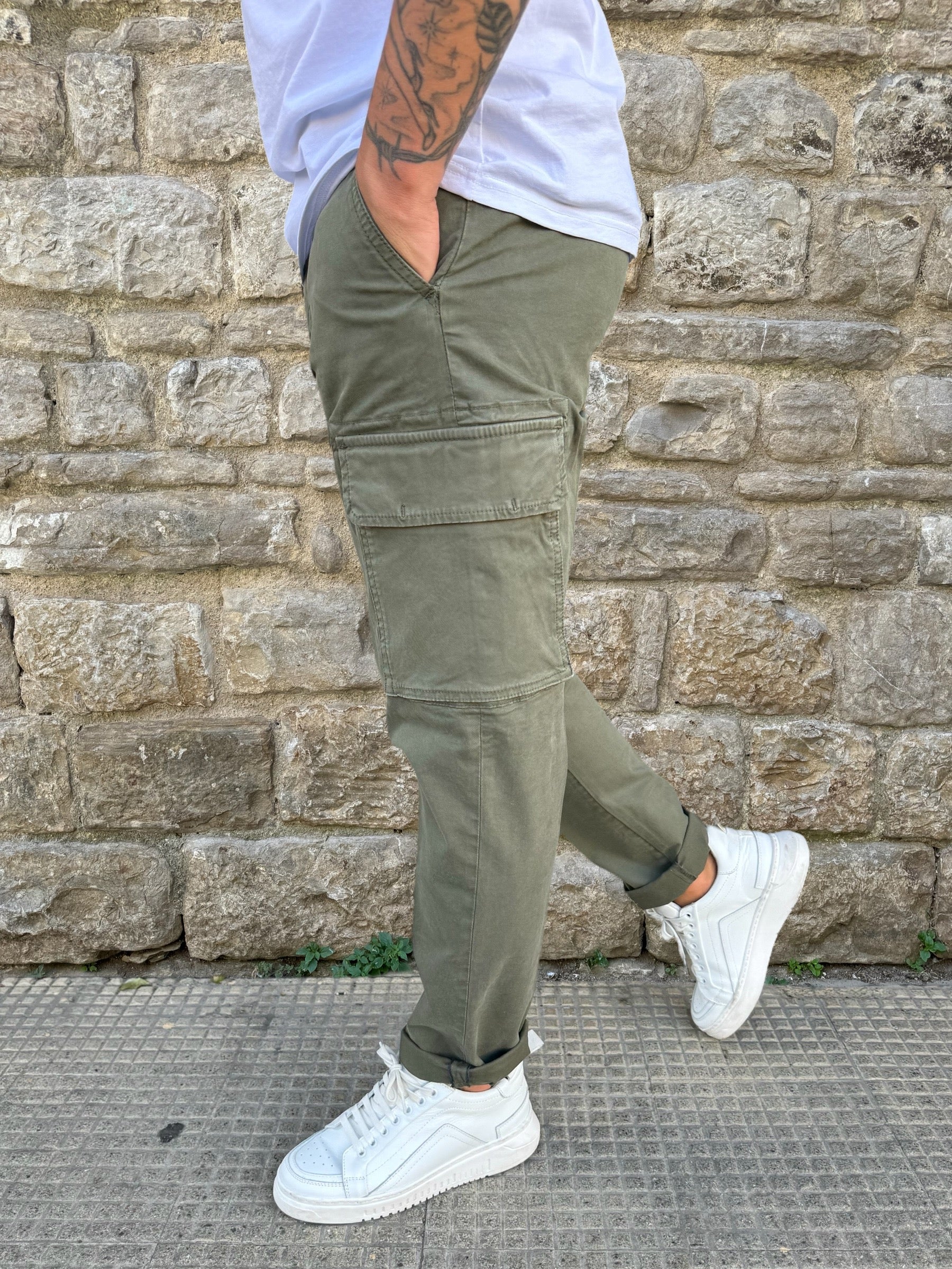 PANTALONE CARGO CLARK GARY-T091 MUSCHIO