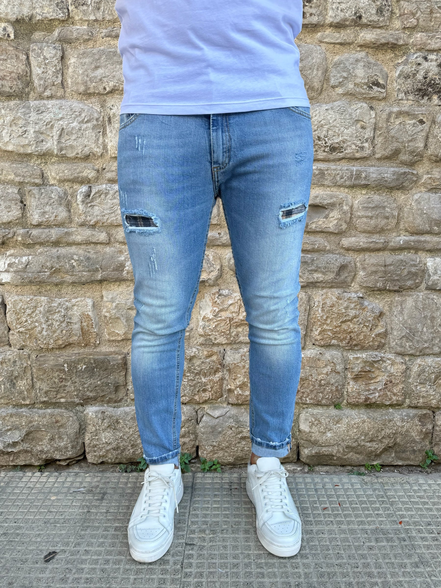 JEANS TASCA AZZURRO V2 BRAND