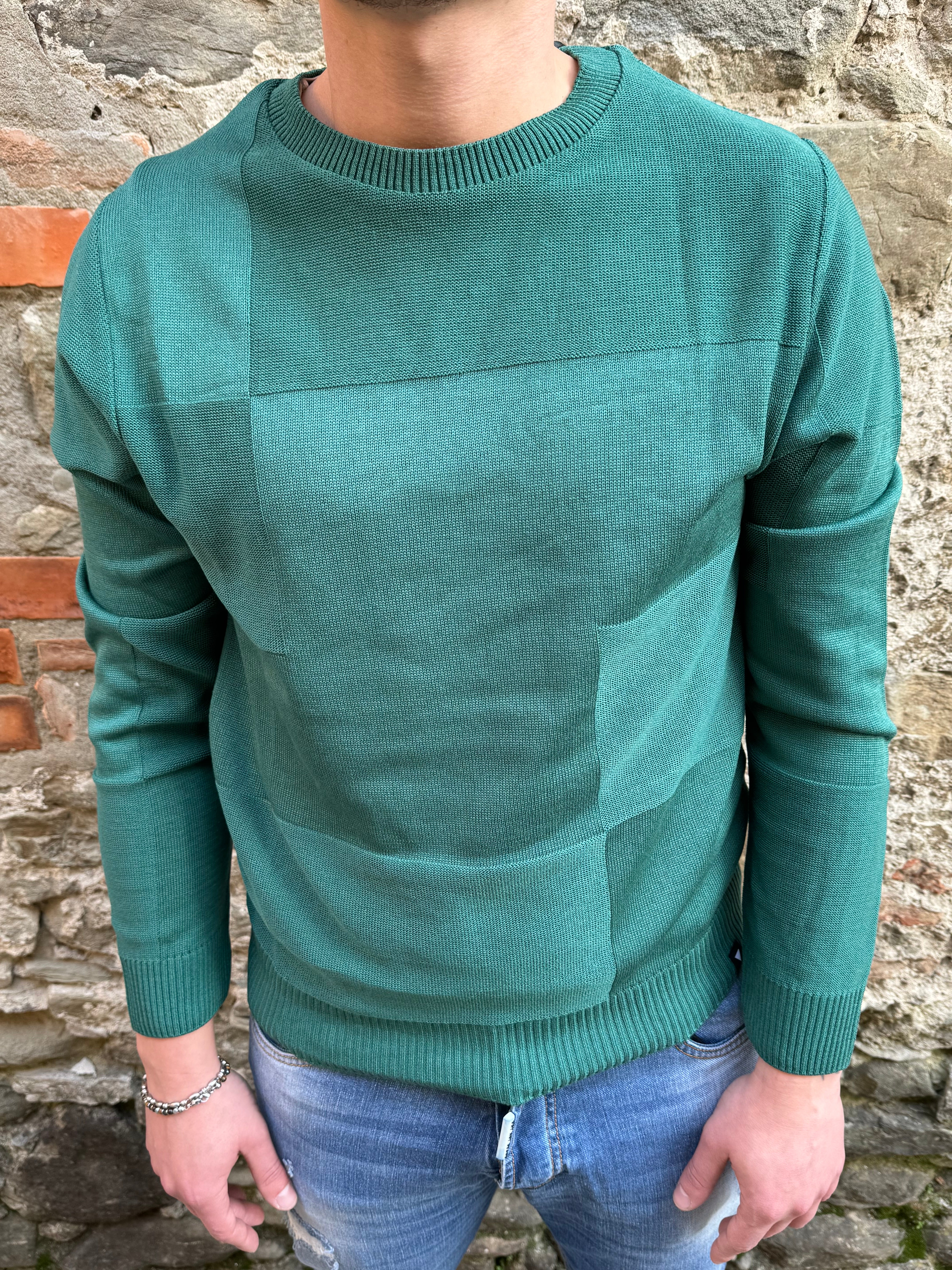 MAGLIONE WHY NOT BRAND PUL26 SMERALDO SS 24