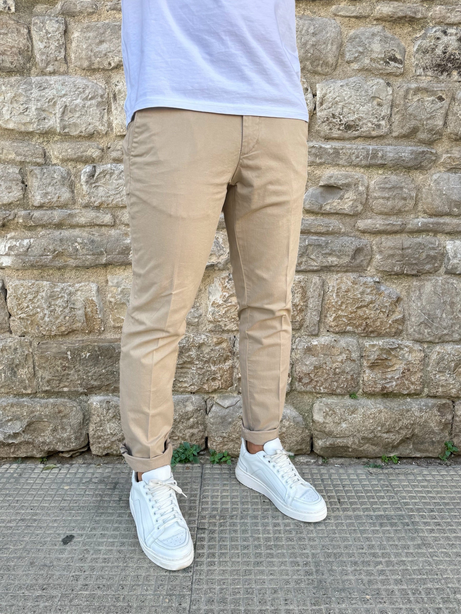 PANTALONE CHINO REGULAR CLARK MARK-T091 SABBIA