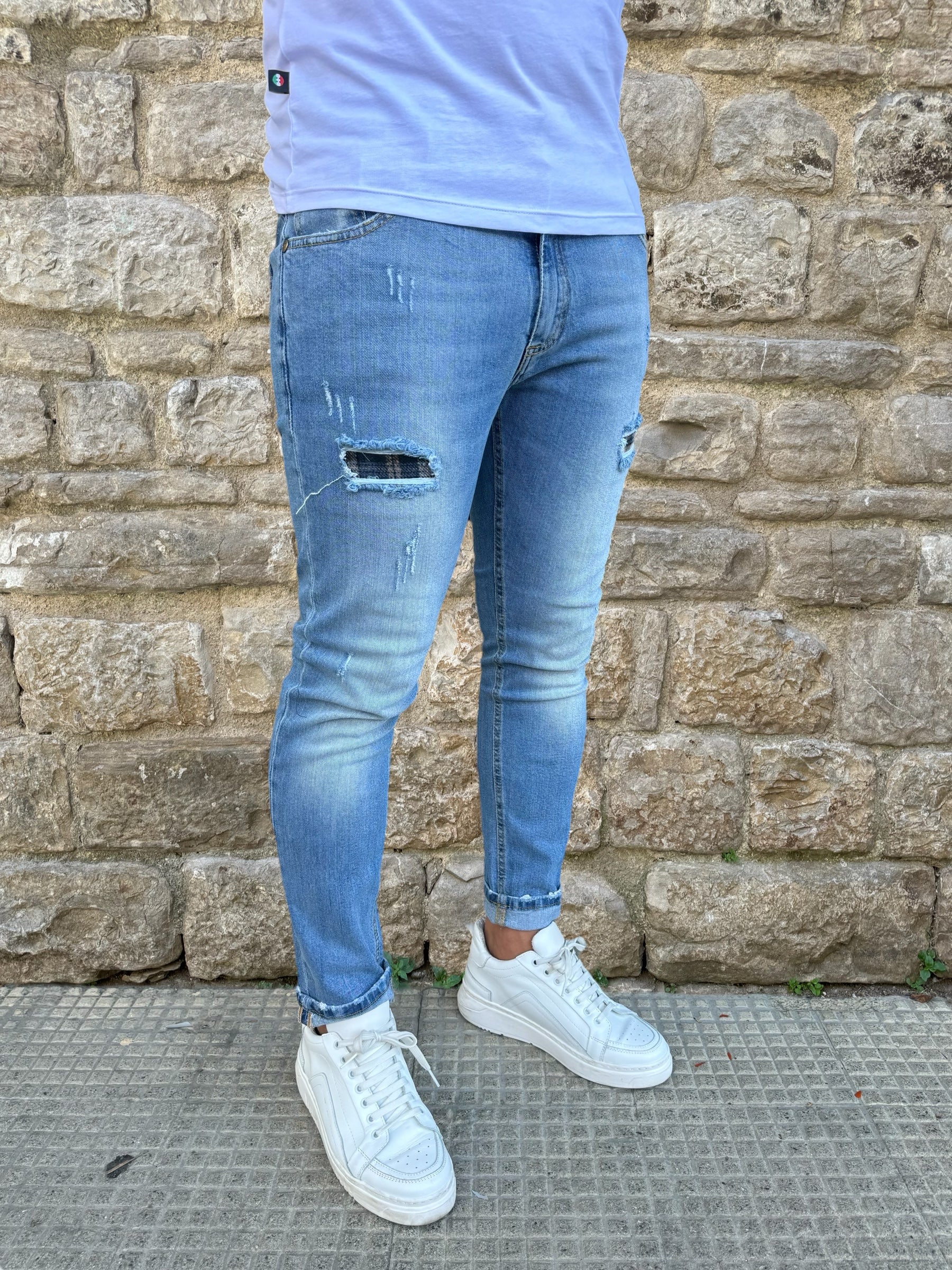 JEANS TASCA AZZURRO V2 BRAND