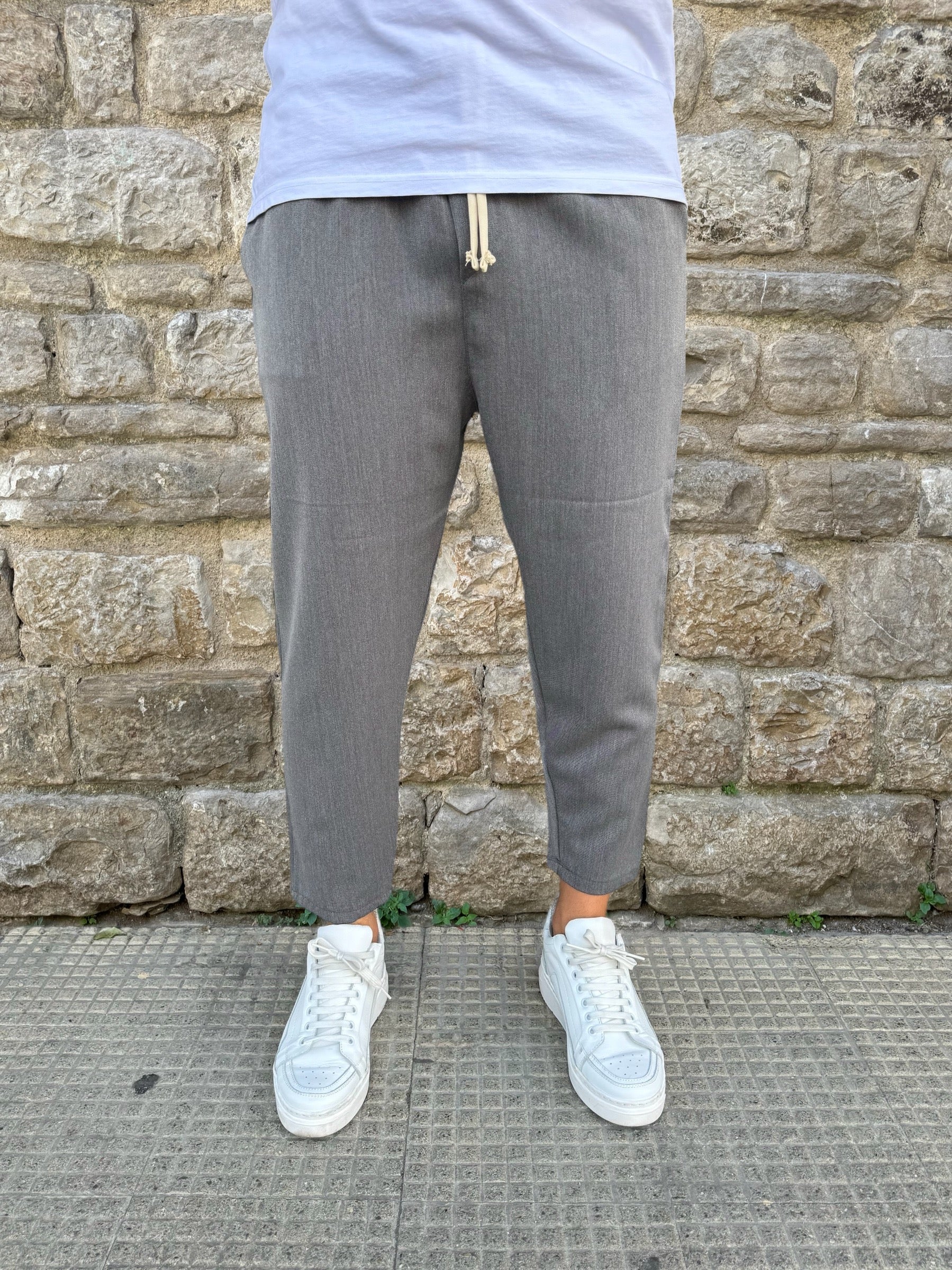 PANTALACCIO DANILO NJB GRIGIO MELANGIATO