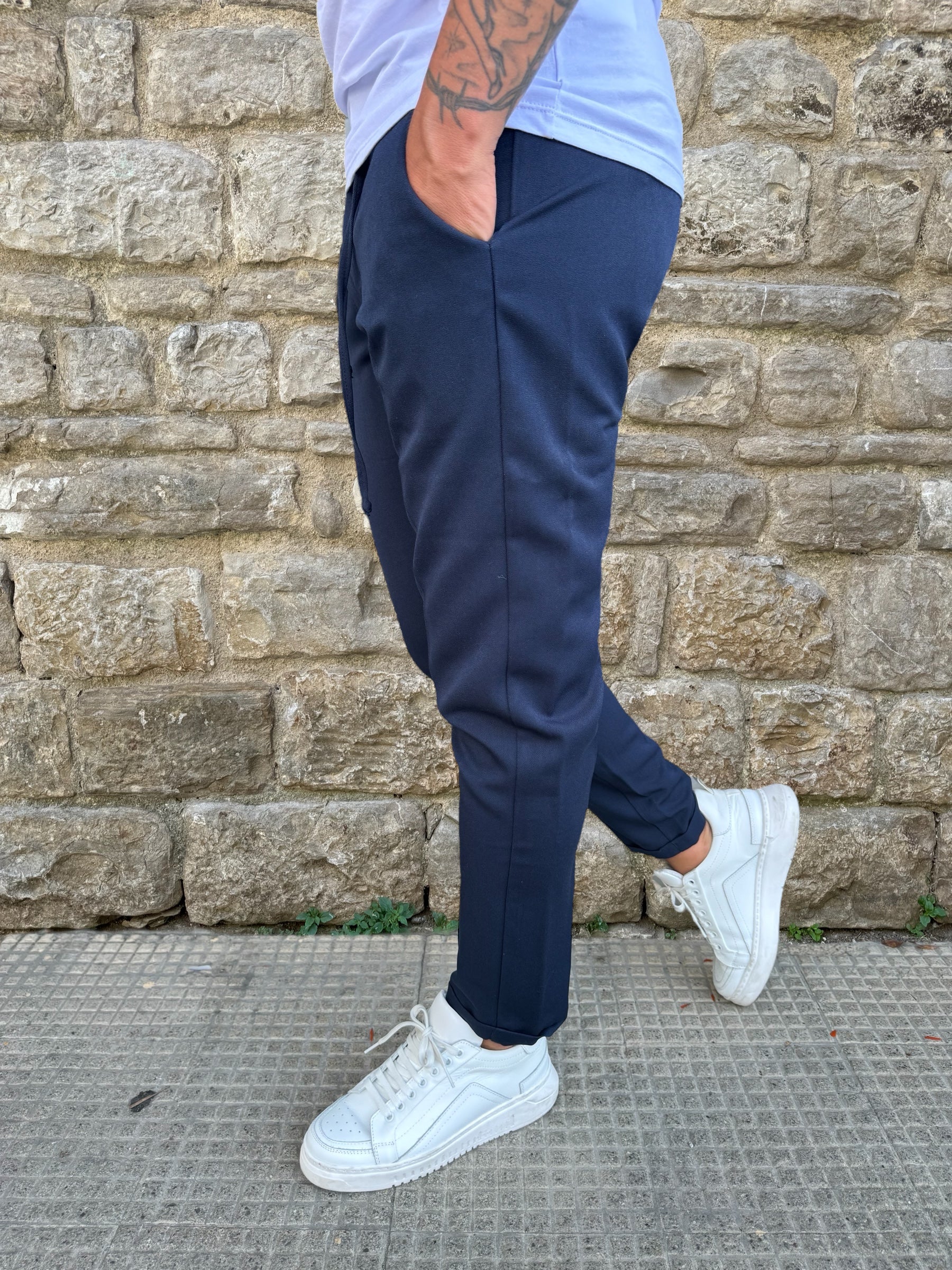 PANTALACCIO POLIVISCOSA PENCE GTP02 TELAMIRA BLU