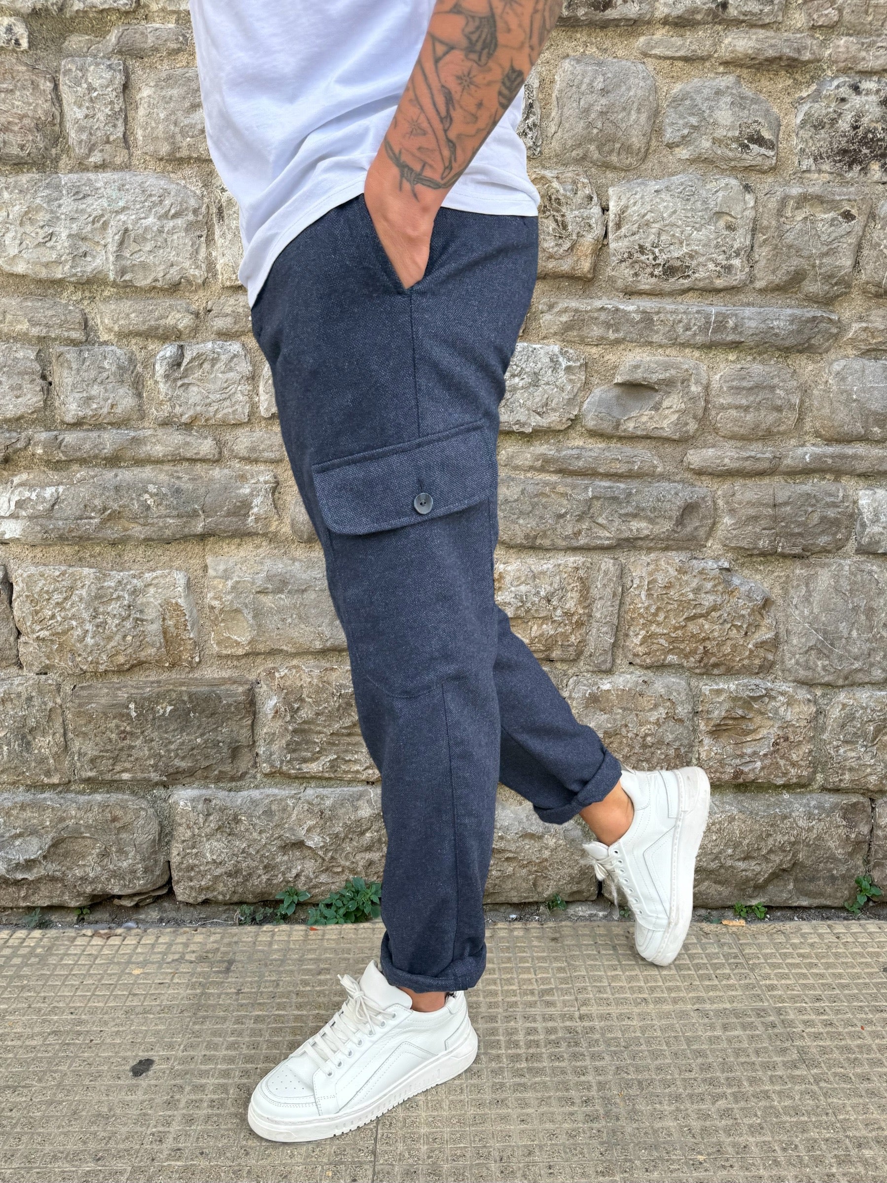 PANTALONE FESTA 2537K ALTA TENSIONE BLU