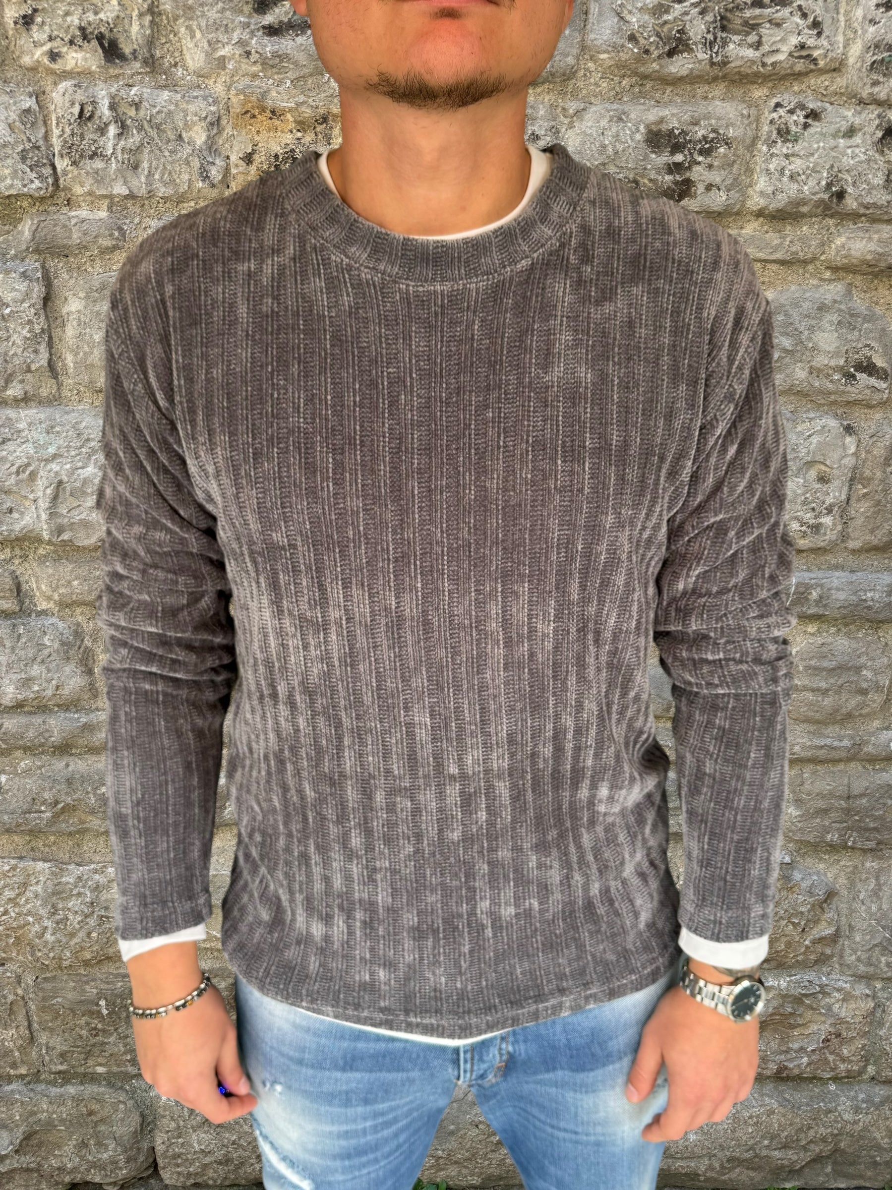 MAGLIONE APF32 ALTA TENSIONE GRIGIO