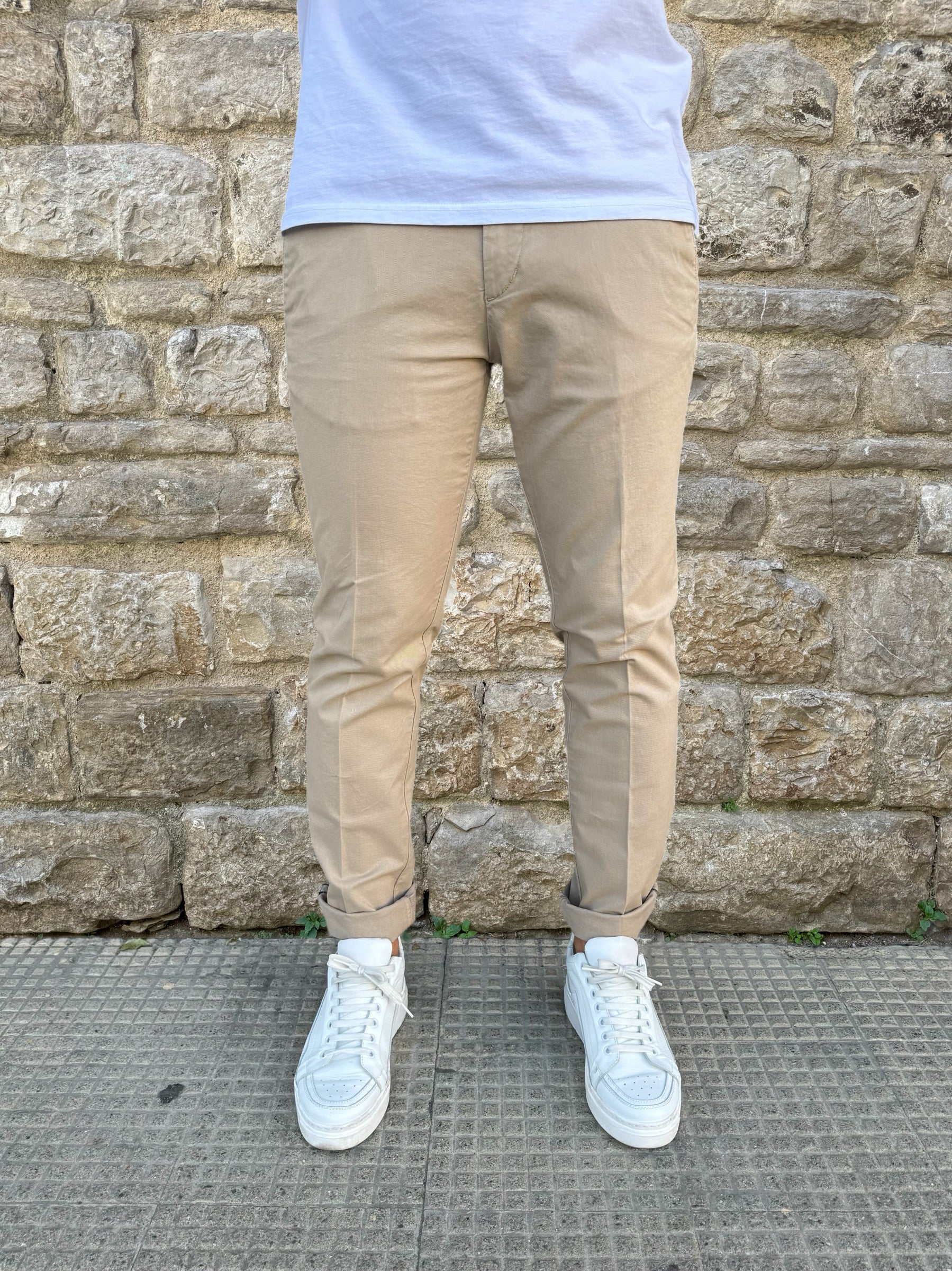 PANTALONE CHINO REGULAR CLARK MARK-T091 SABBIA