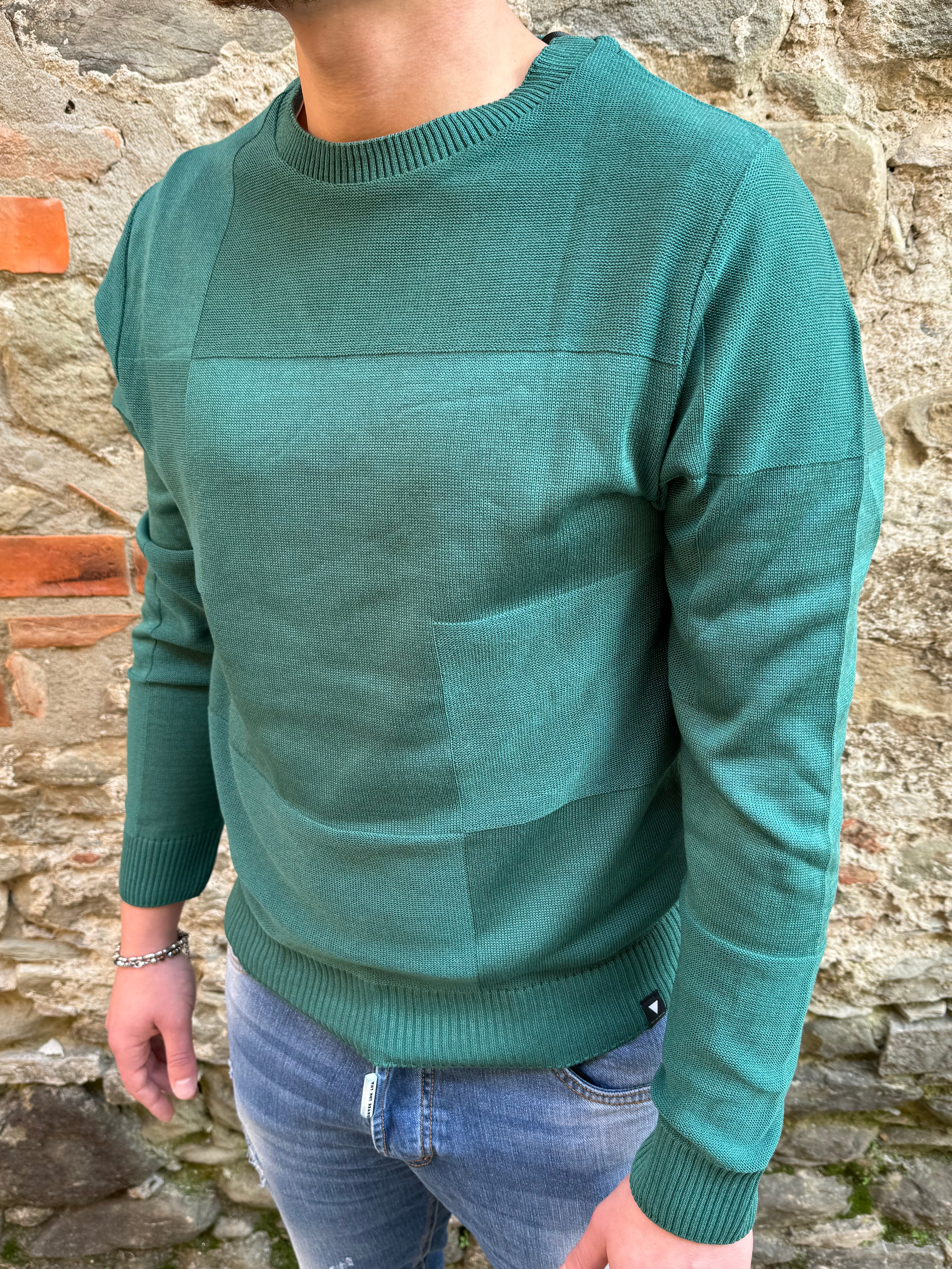 MAGLIONE WHY NOT BRAND PUL26 SMERALDO SS 24