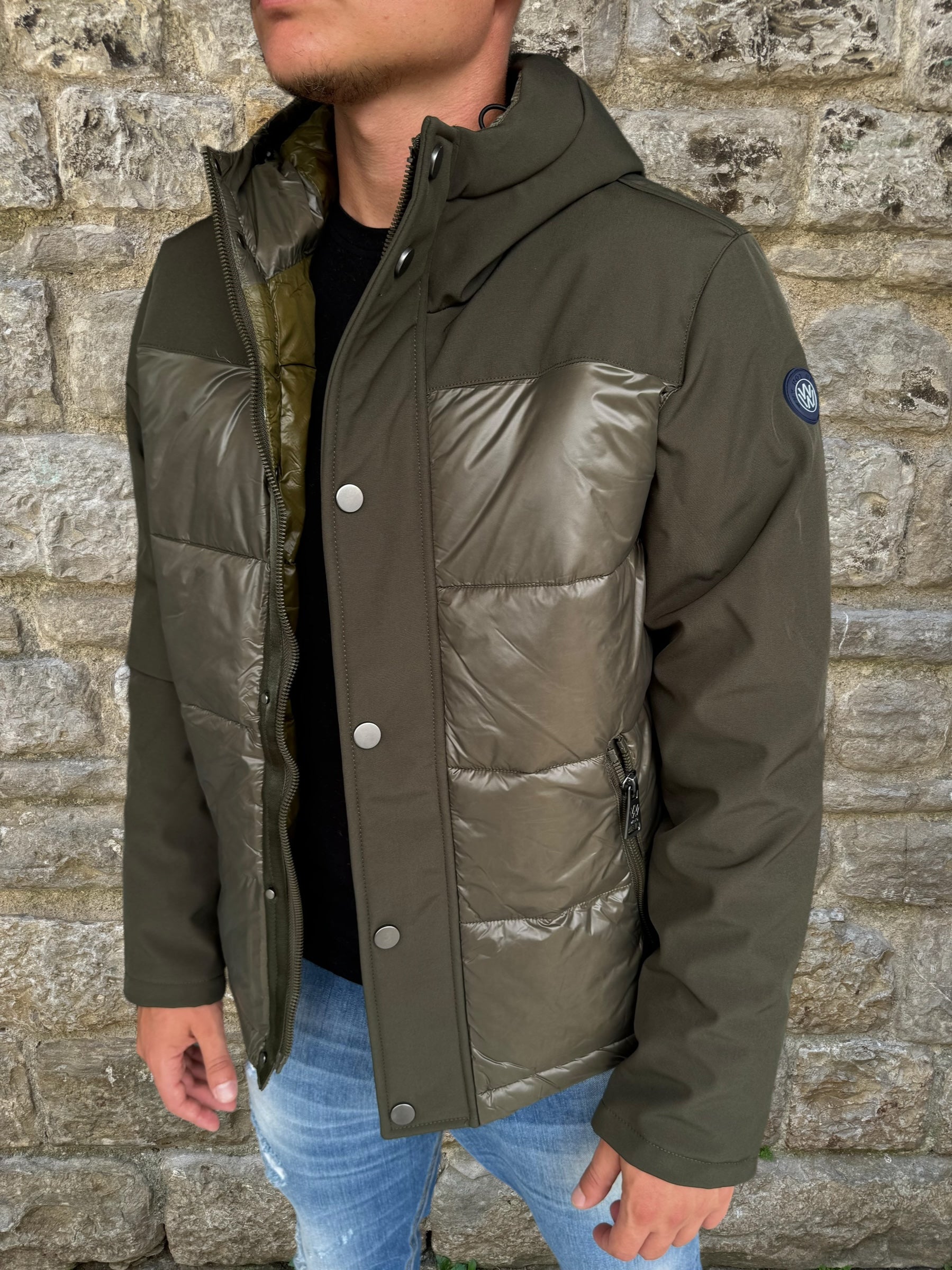 PIUMINO WINNIPEG WHY NOT BRAND GI7 VERDE MILITARE