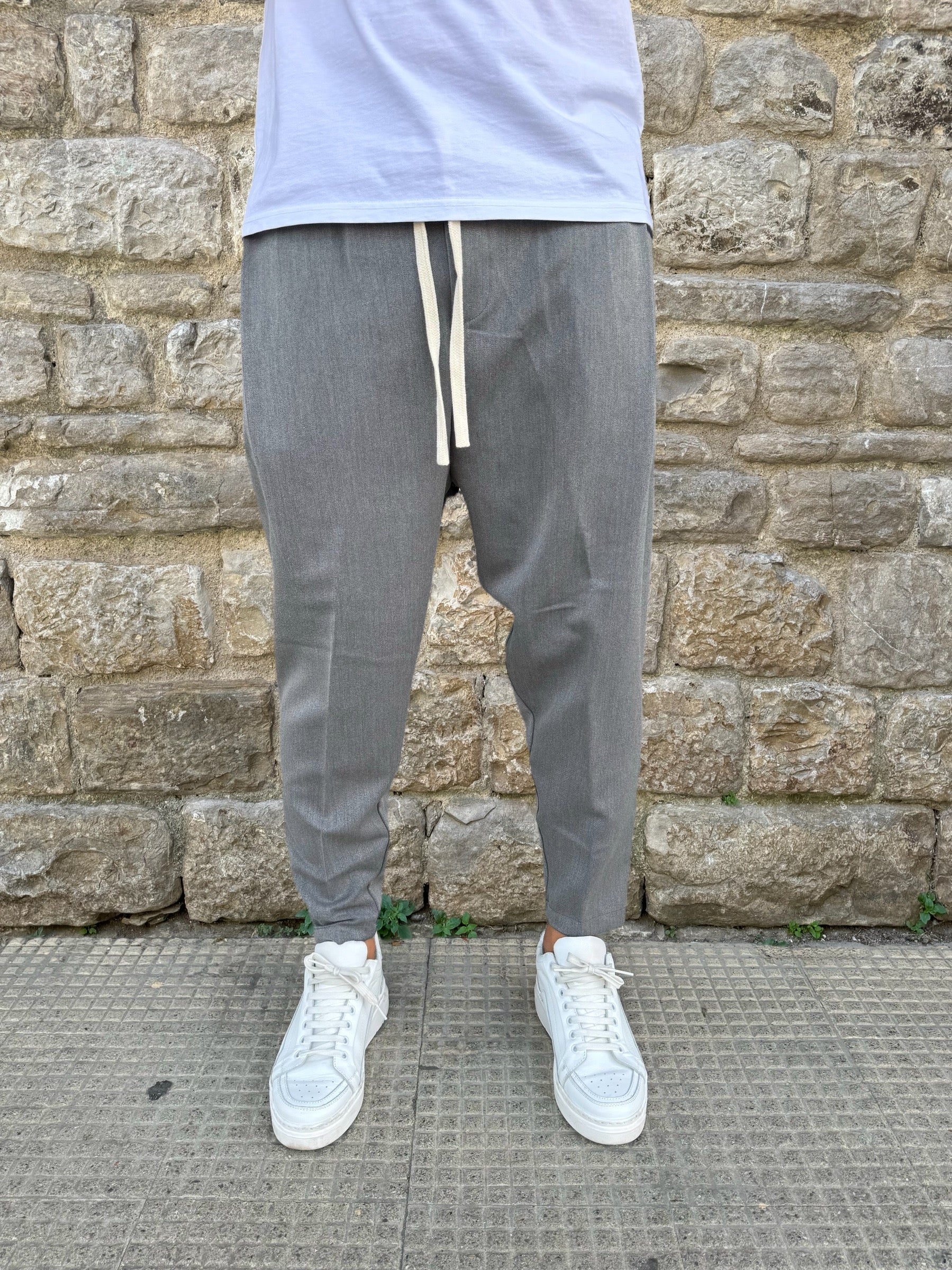 PANTALACCIO DIK NJB GRIGIO MELANGIATO