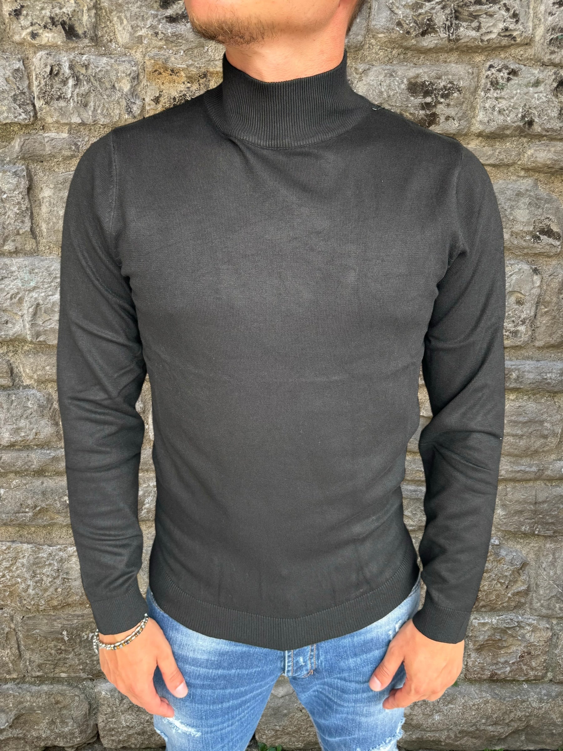 MAGLIONE LUPETTO TELAMIRA RTM03 NERO