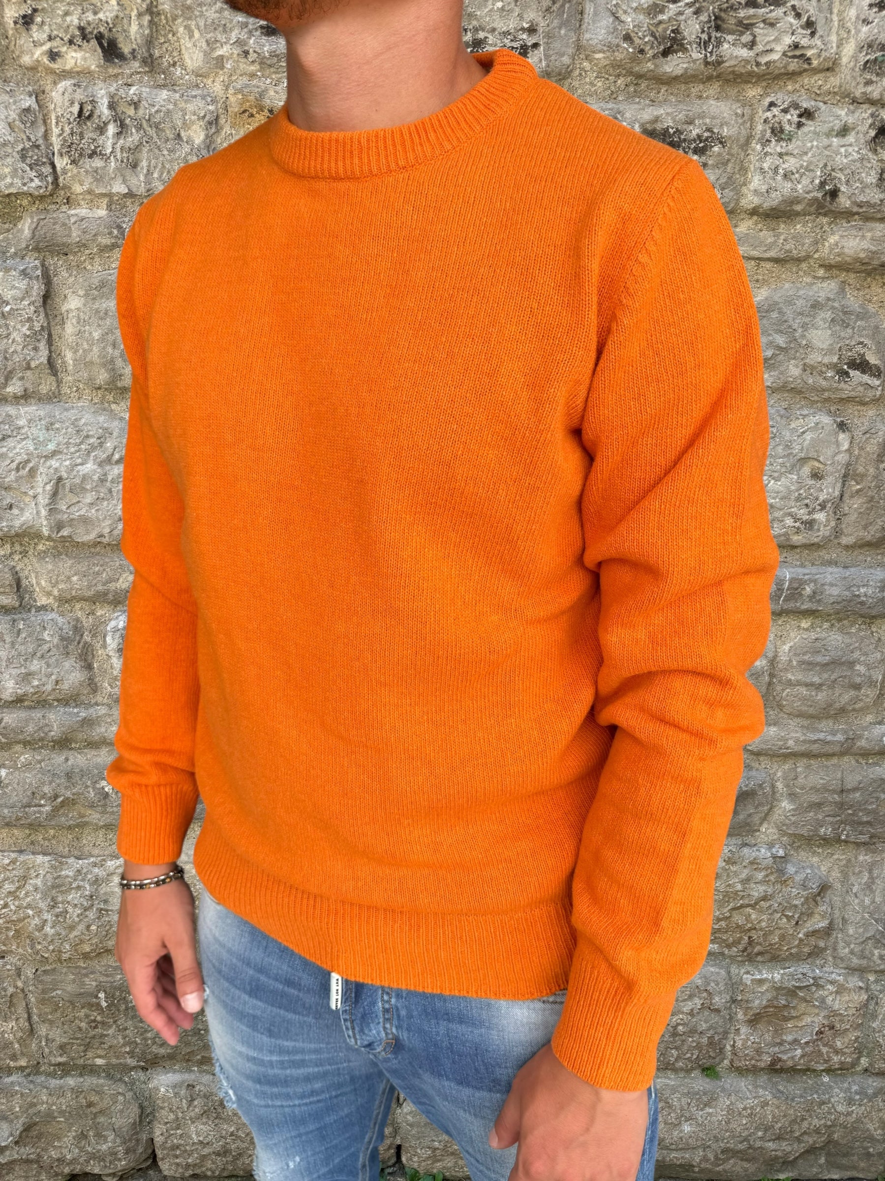 MAGLIONE CASHMERE TELAMIRA STM100 ARANCIO