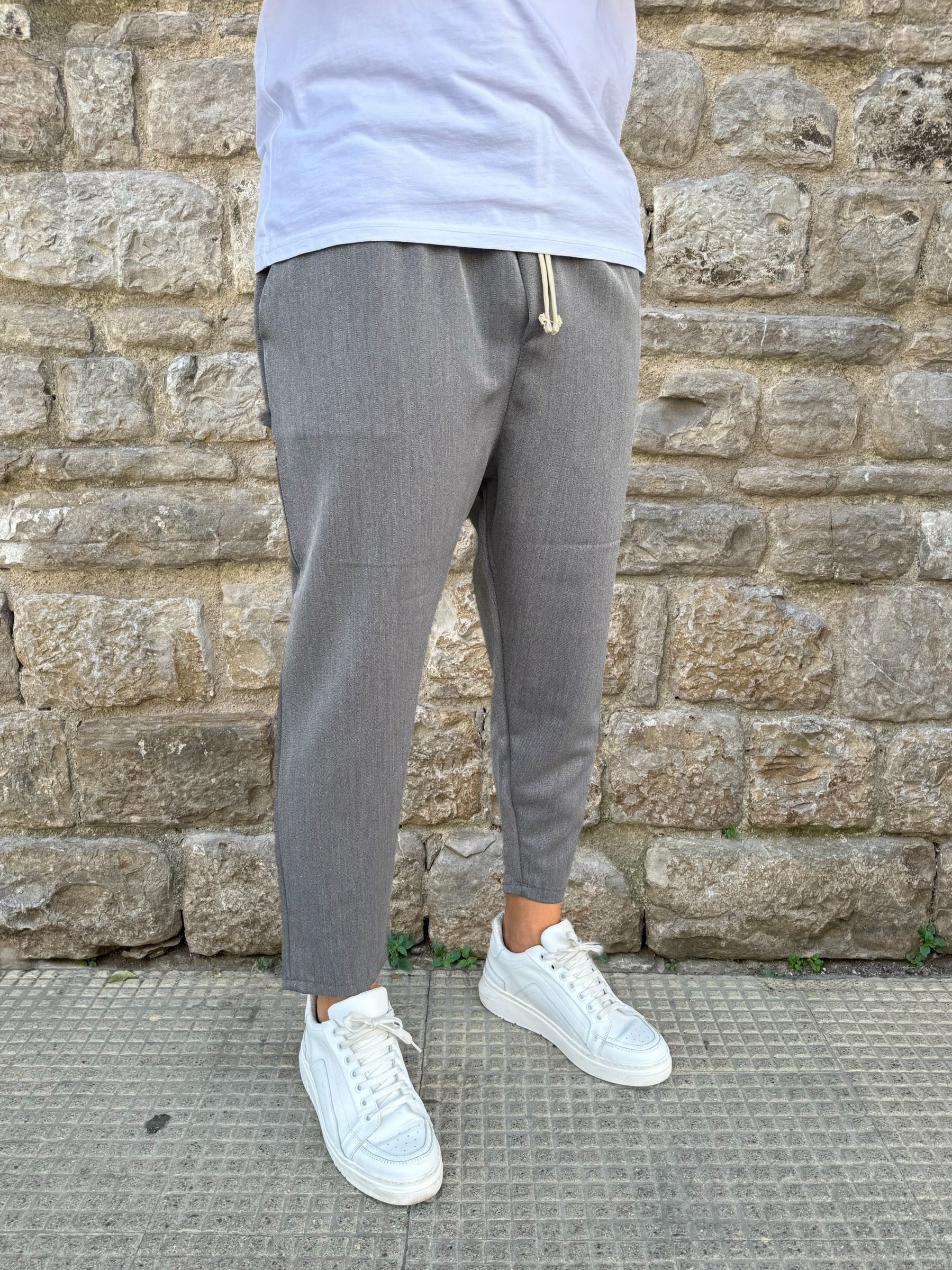 PANTALACCIO DANILO NJB GRIGIO MELANGIATO