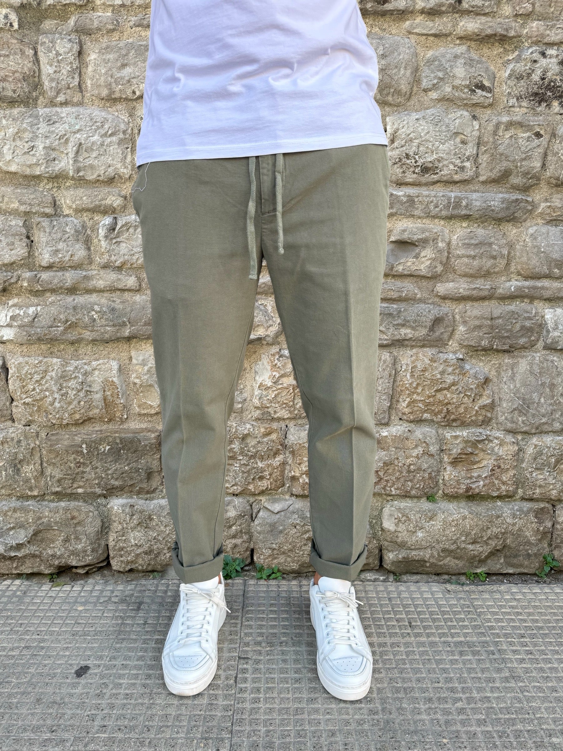 PANTALACCIO CLARK LEWIS-T101 VERDE MUSCHIO