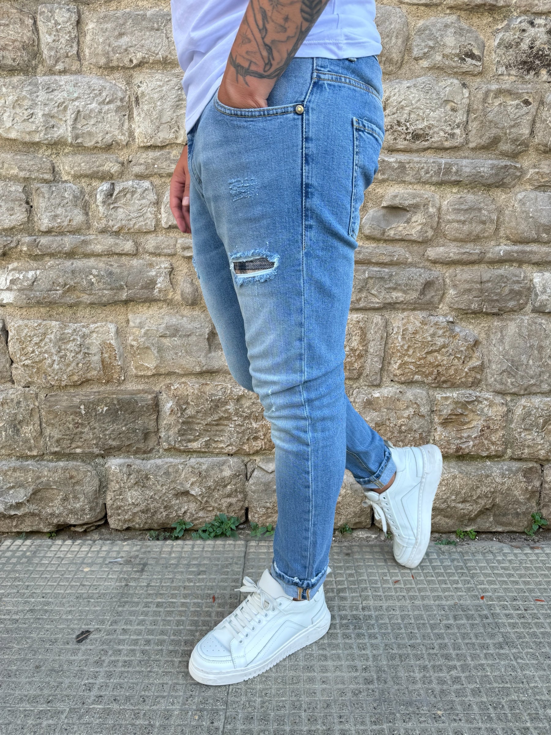 JEANS TASCA AZZURRO V2 BRAND