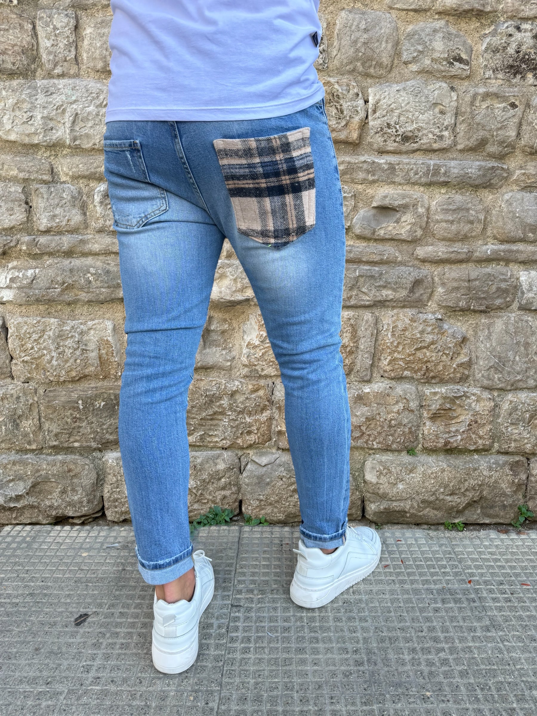 JEANS TASCA AZZURRO V2 BRAND