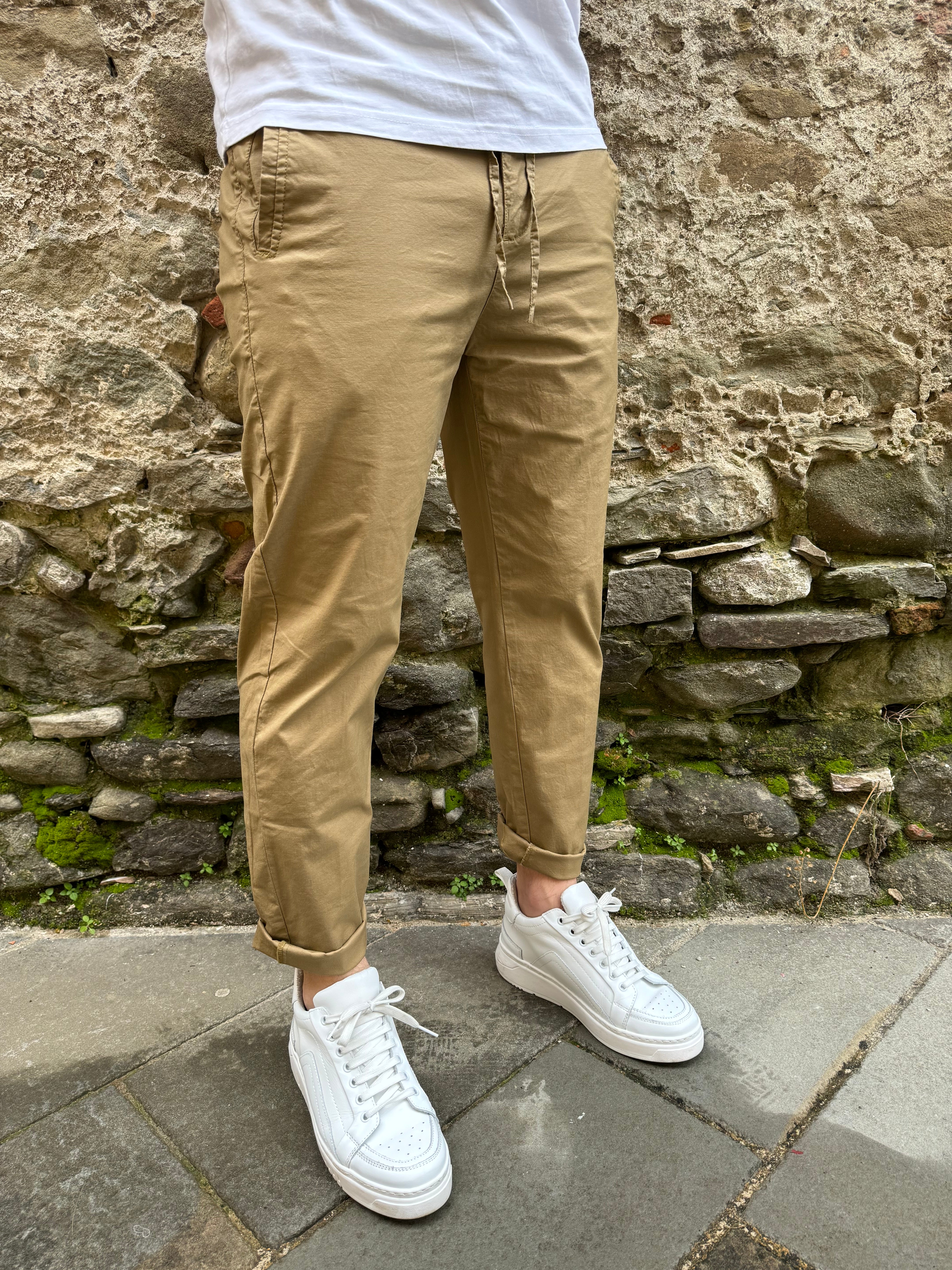 PANTALACCIO RIBSTOP TELAMIRA BTP052 KHAKI SS 24