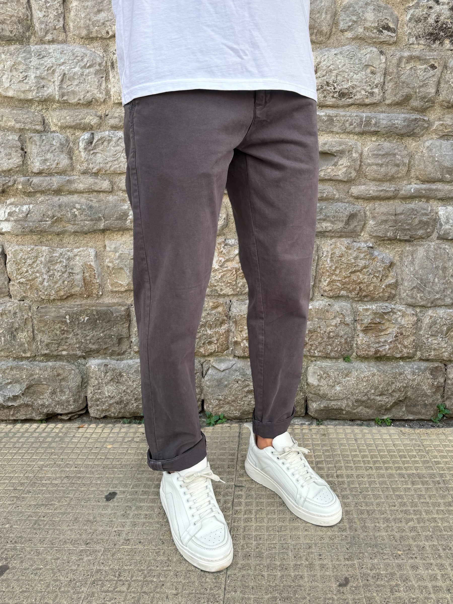 PANTALONE COLOUR ALTA TENSIONE ASFALTO