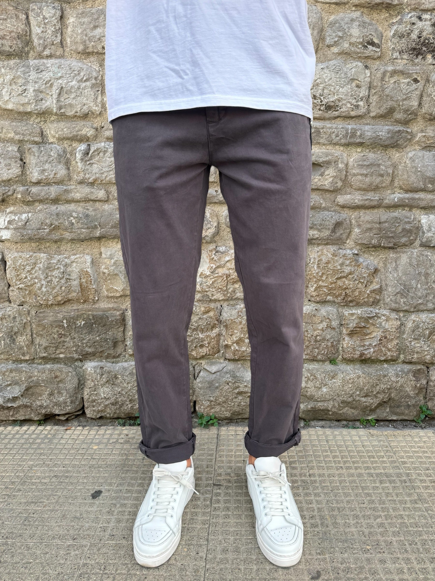 PANTALONE COLOUR ALTA TENSIONE ASFALTO