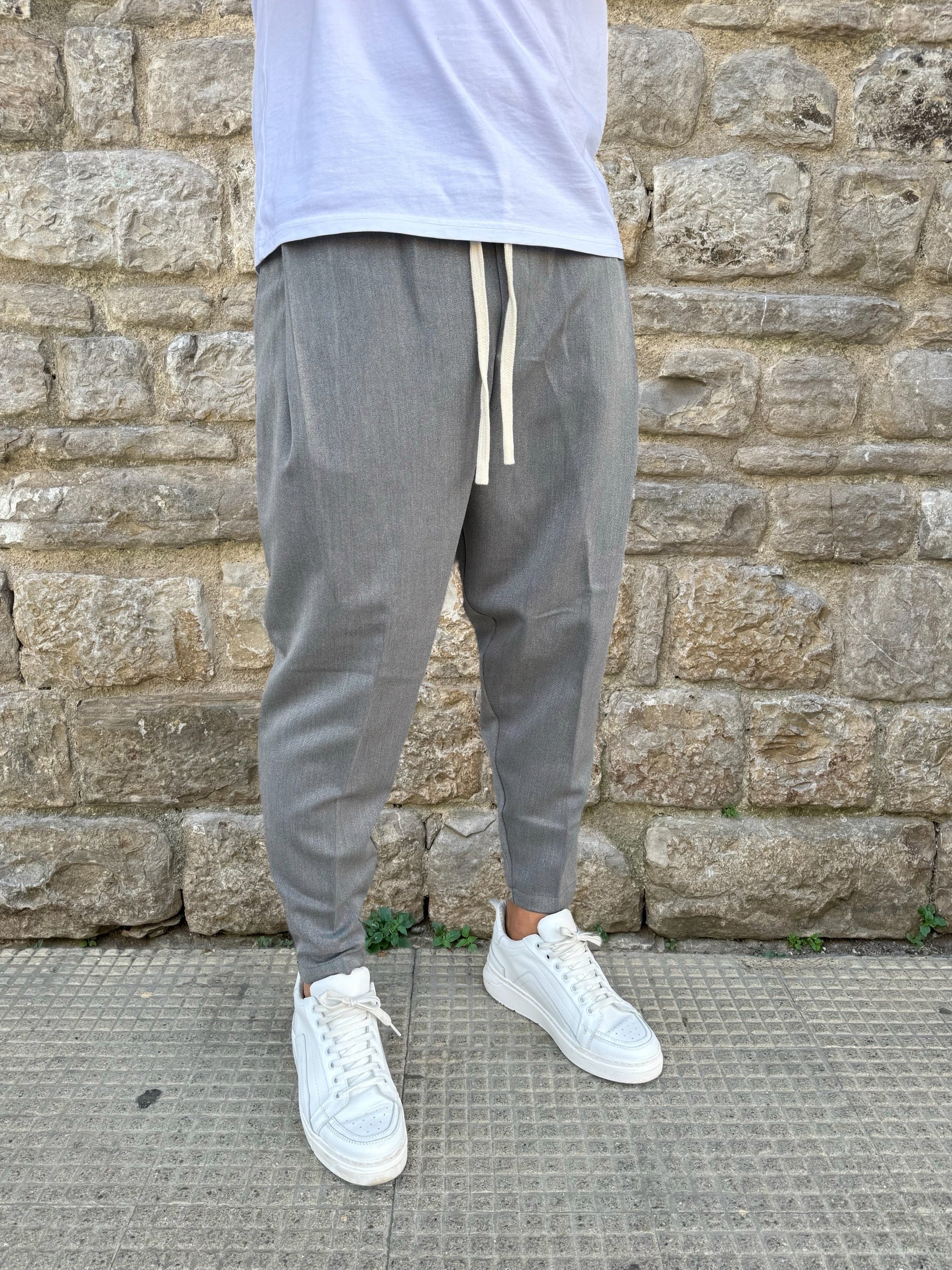 PANTALACCIO DIK NJB GRIGIO MELANGIATO