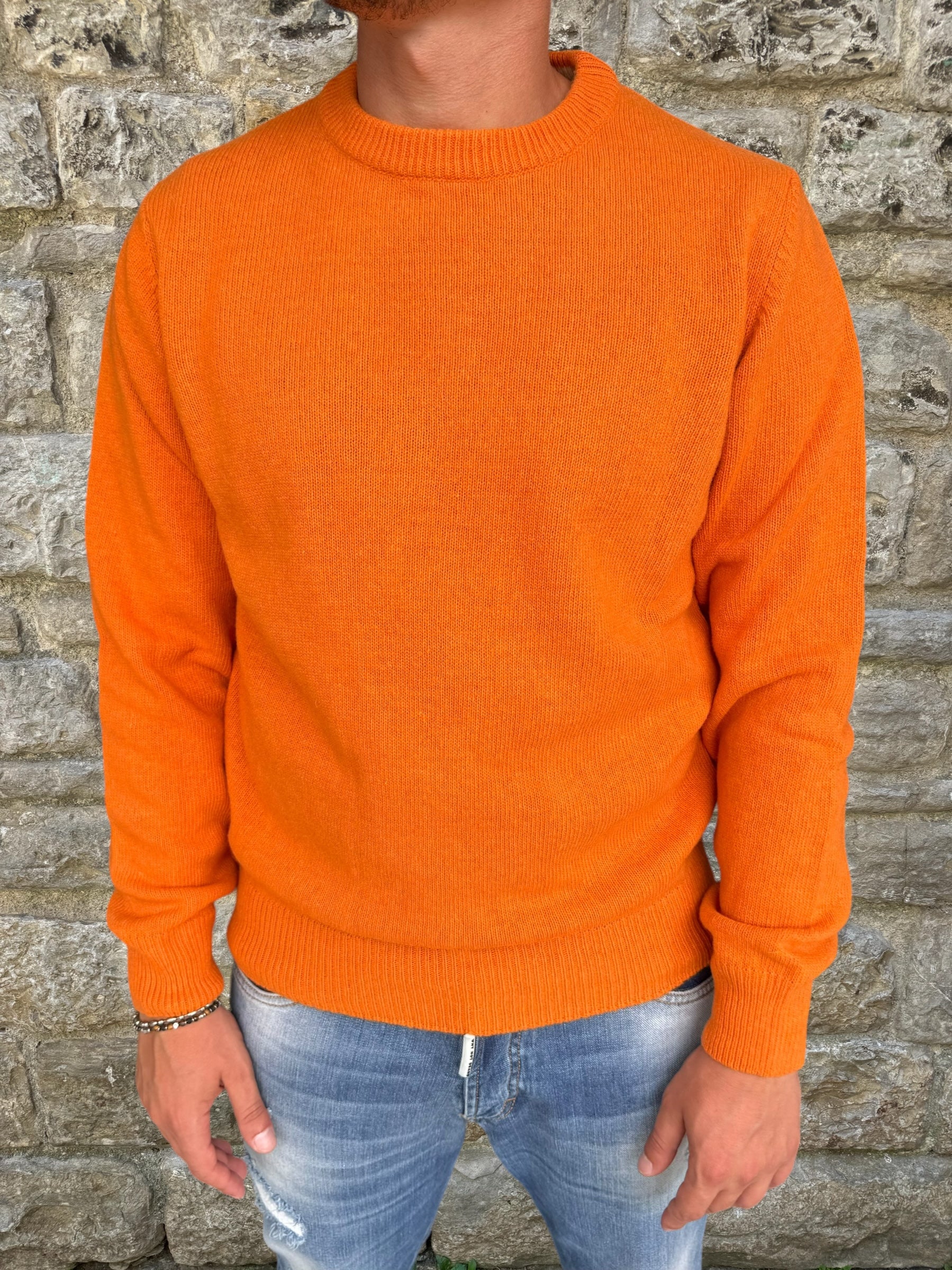 MAGLIONE CASHMERE TELAMIRA STM100 ARANCIO