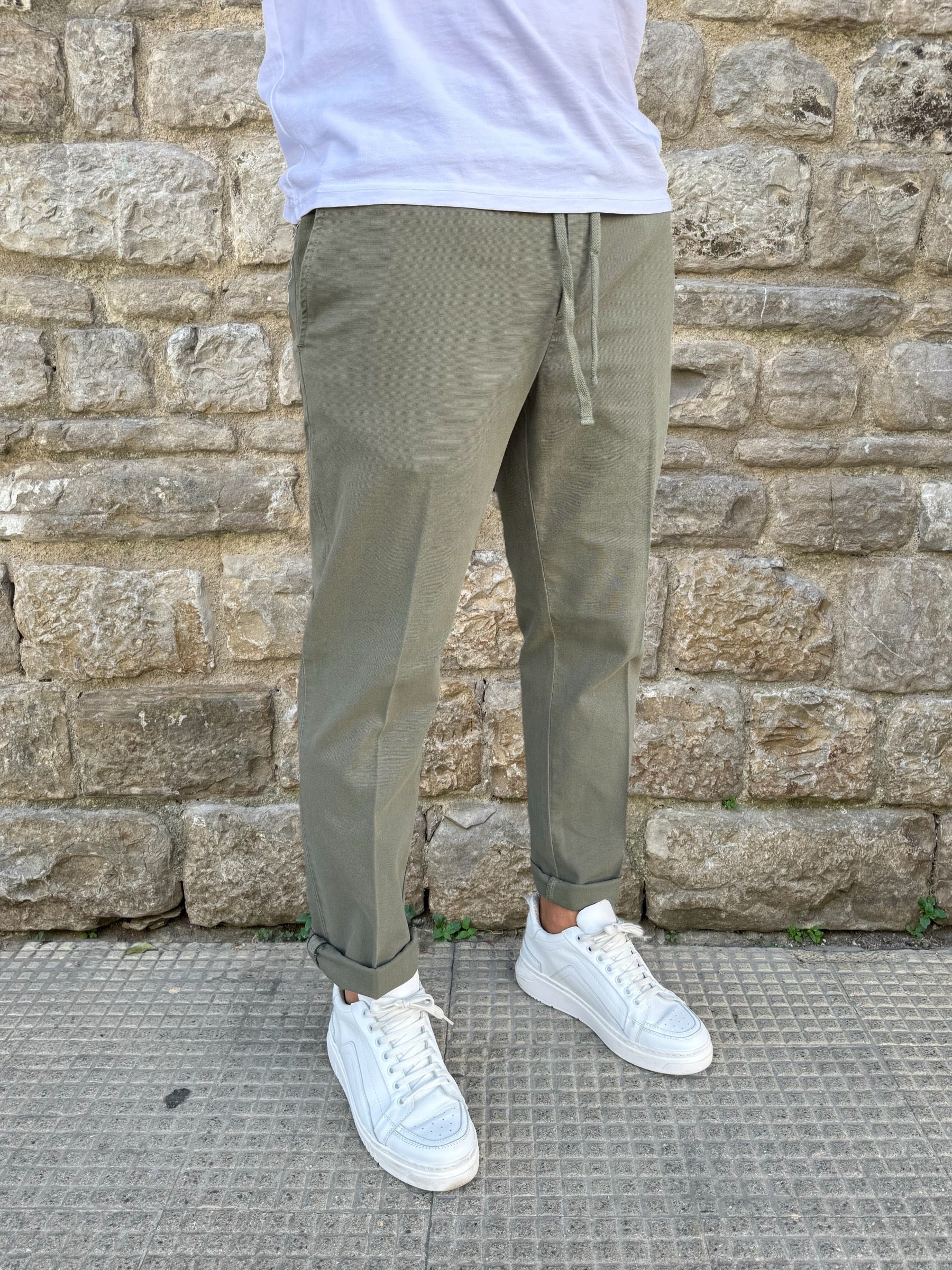 PANTALACCIO CLARK LEWIS-T101 VERDE MUSCHIO