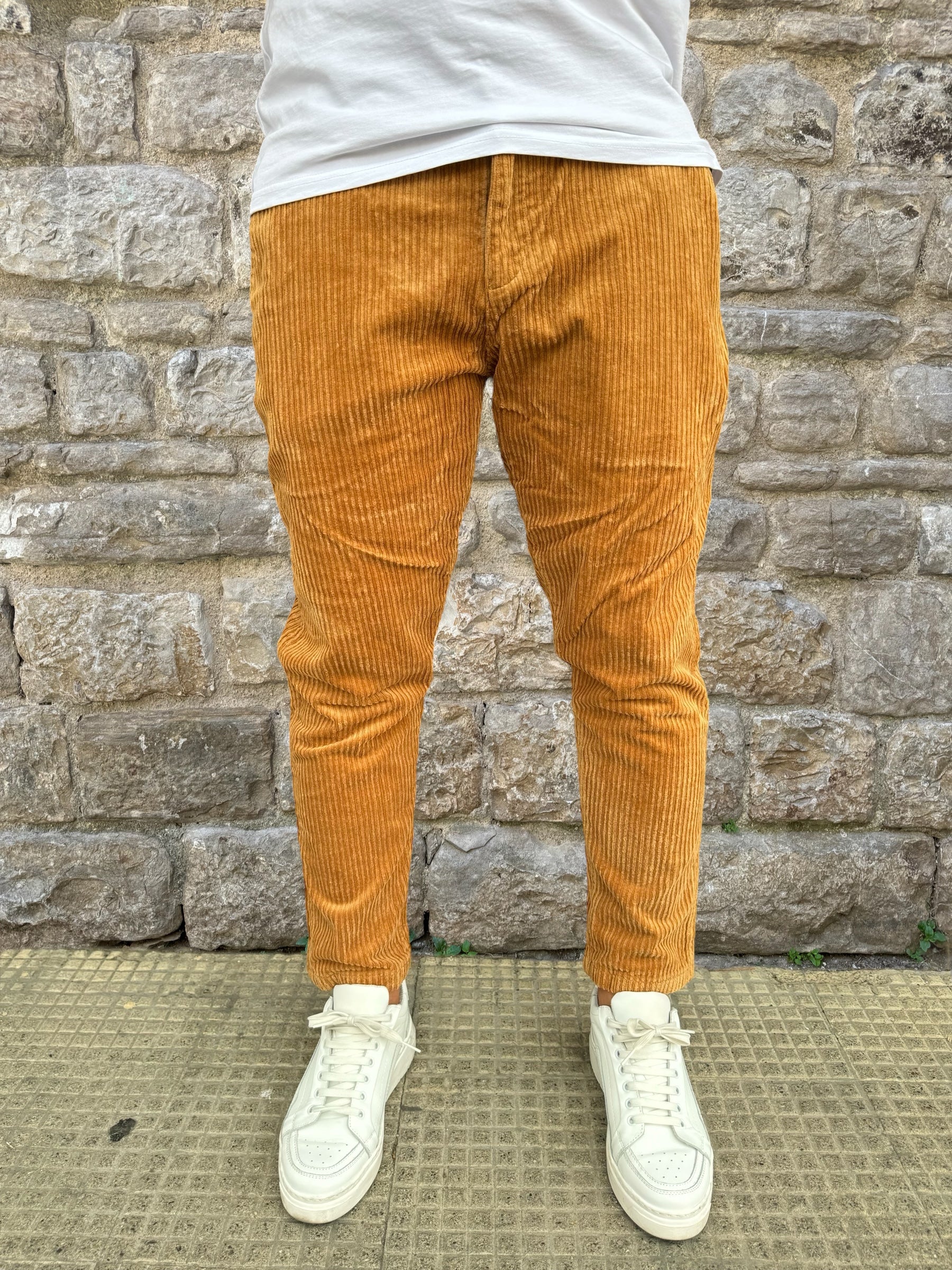 PANTALONE VELLUTO TELAMIRA BTP035 CAMEL